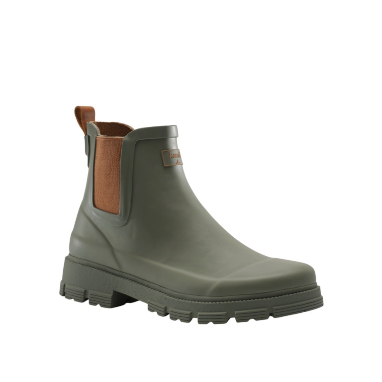 Kamik Gummistiefelette Hailee (wygląd Chelsea-Boot, wodoodporne) khakizielone damskie